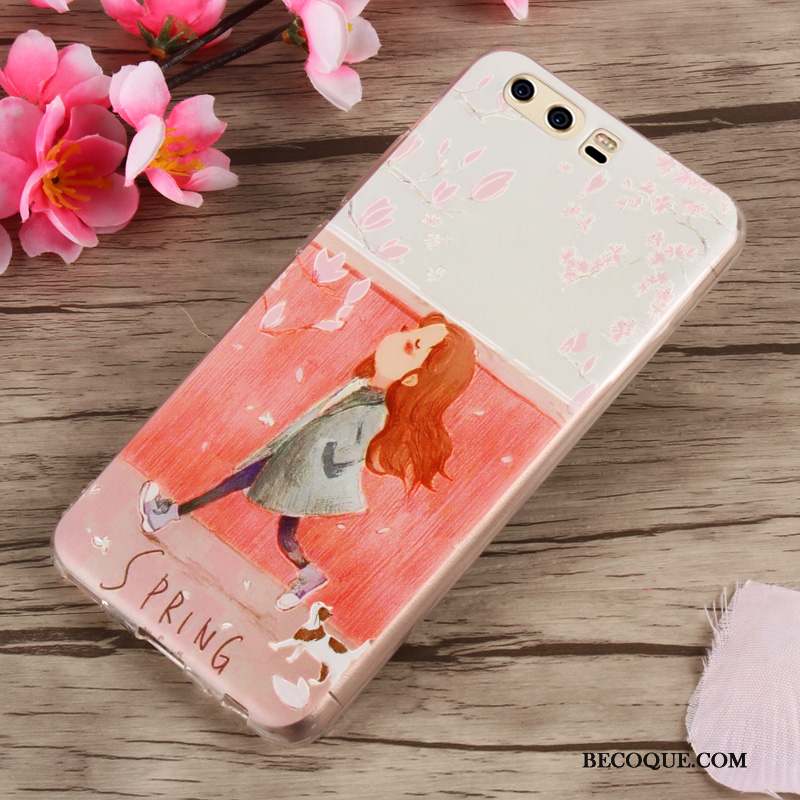 Huawei P10 Coque Multicolore Fluide Doux Incassable Étui Silicone Tendance