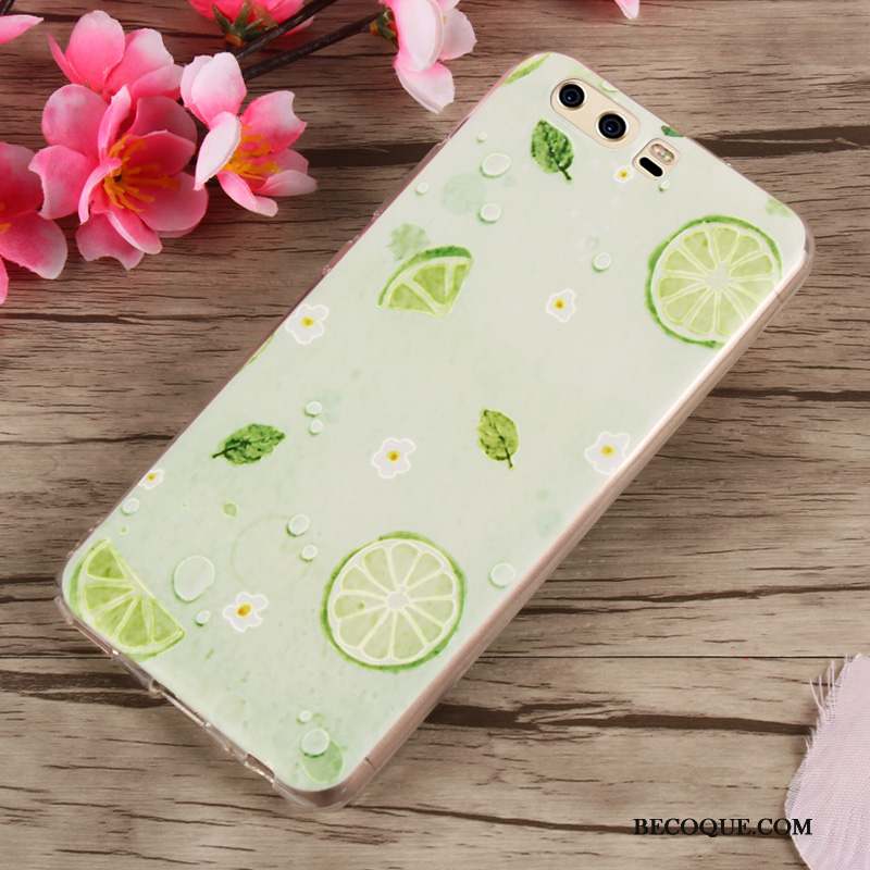 Huawei P10 Coque Multicolore Fluide Doux Incassable Étui Silicone Tendance