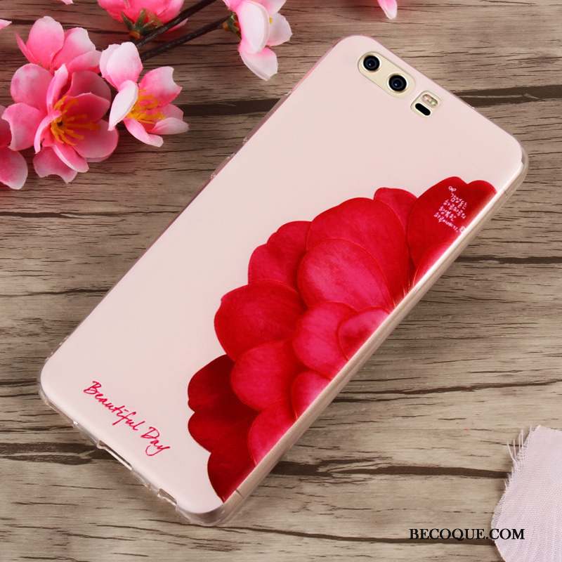 Huawei P10 Coque Multicolore Fluide Doux Incassable Étui Silicone Tendance