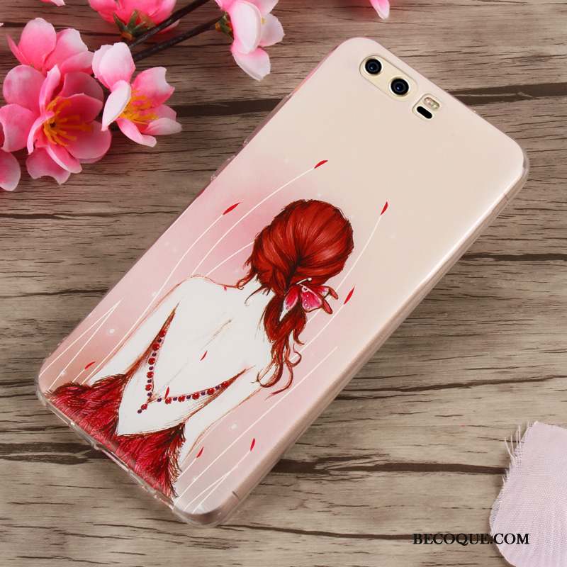 Huawei P10 Coque Multicolore Fluide Doux Incassable Étui Silicone Tendance