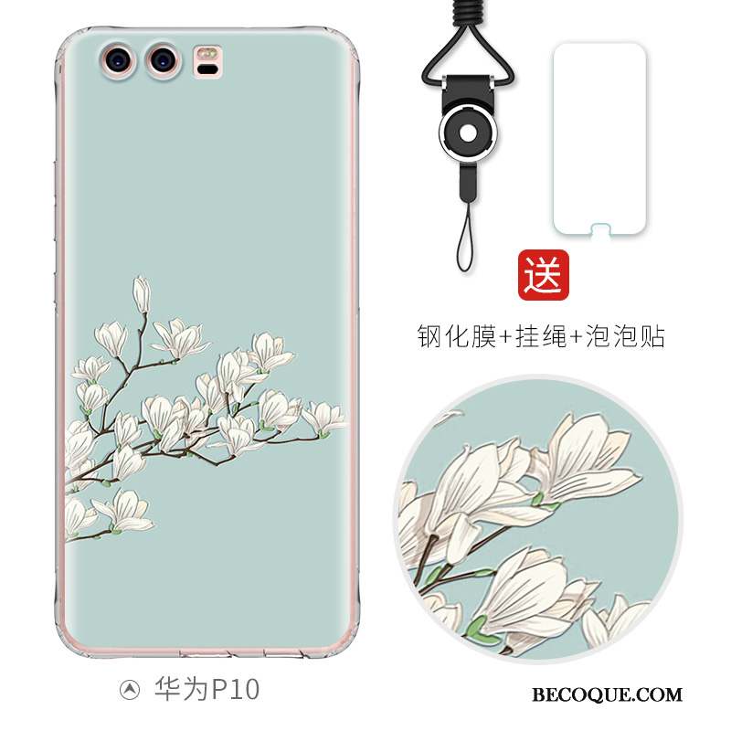 Huawei P10 Coque Personnalité Créatif Protection Multicolore Fluide Doux Charmant