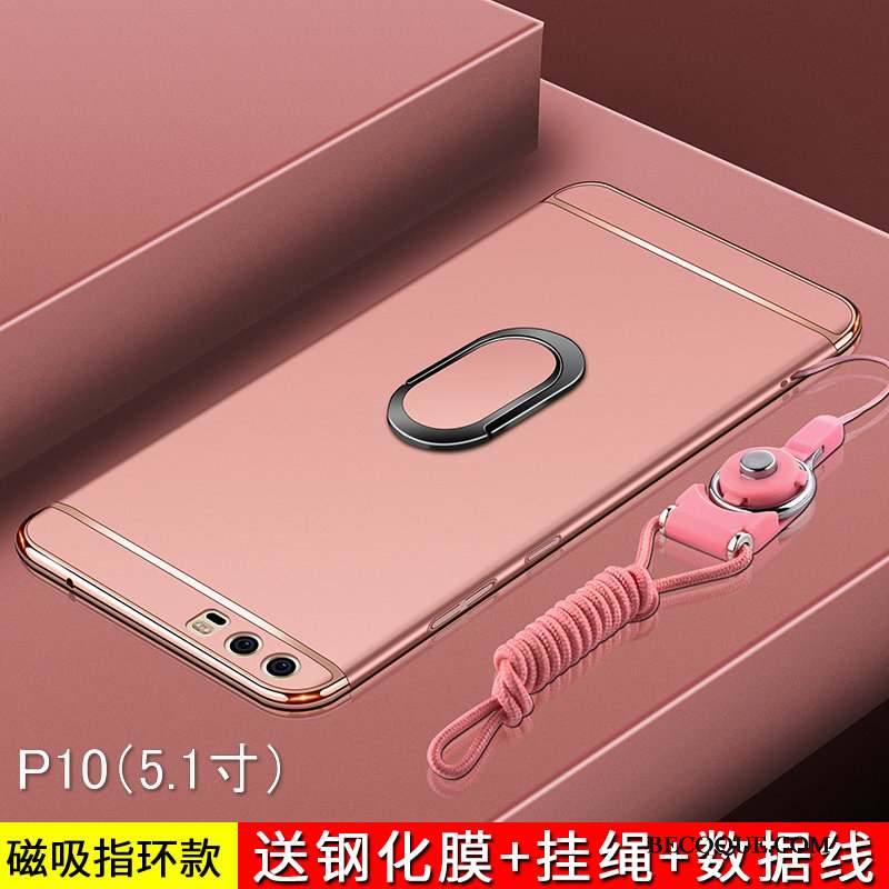 Huawei P10 Coque Protection Tendance Étui Tout Compris Rouge Incassable