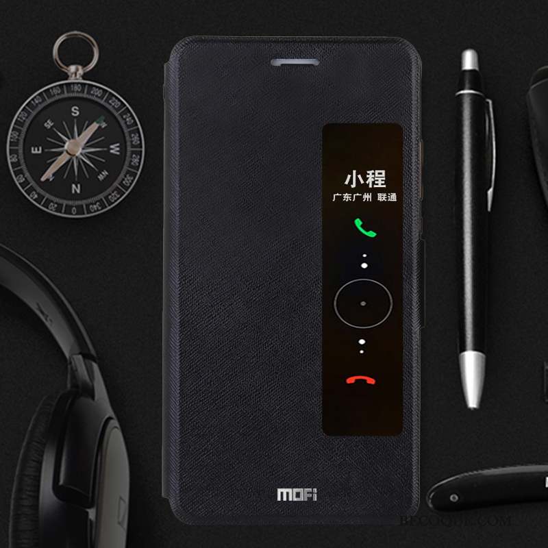 Huawei P10 Coque Silicone Étui Clamshell Étui En Cuir Protection Gris