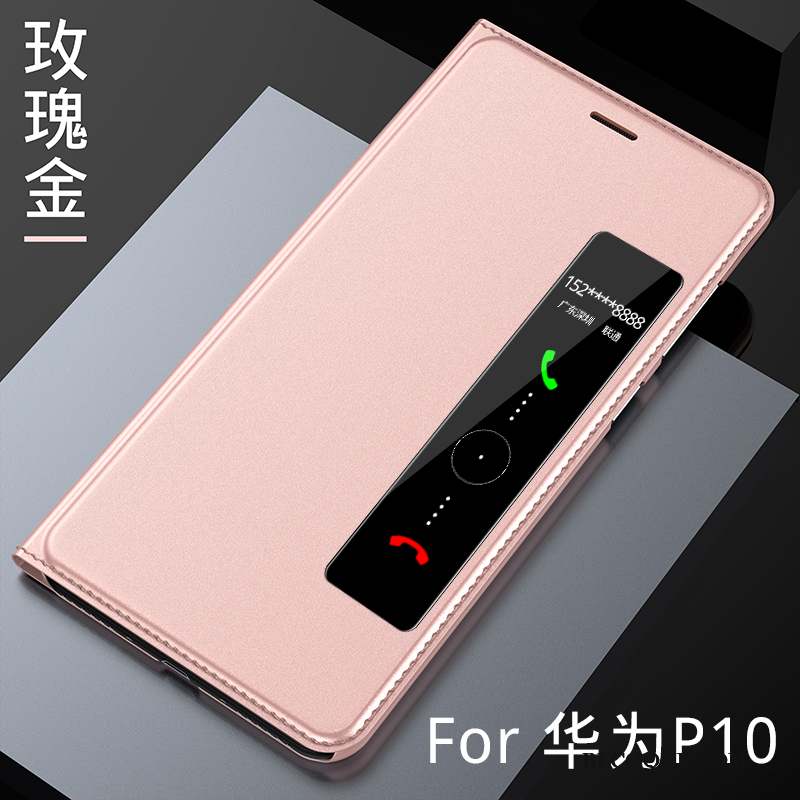 Huawei P10 Coque Tendance Étui En Cuir Rose Tout Compris Incassable Housse