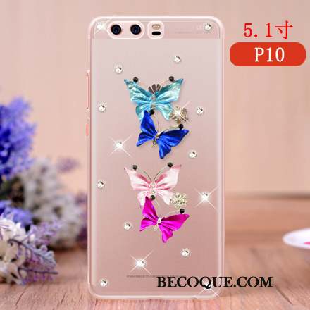 Huawei P10 Coque Téléphone Portable Étui Protection Créatif Personnalité Rose