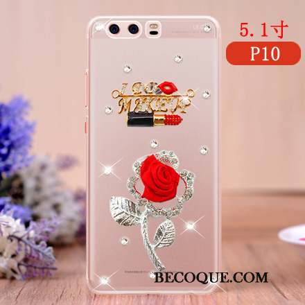 Huawei P10 Coque Téléphone Portable Étui Protection Créatif Personnalité Rose