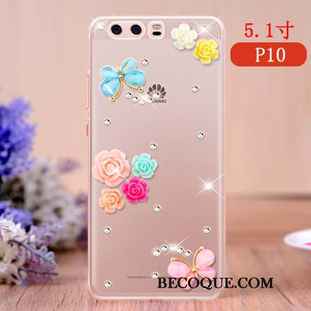 Huawei P10 Coque Téléphone Portable Étui Protection Créatif Personnalité Rose