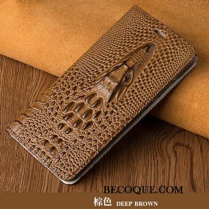 Huawei P10 Cuir Véritable Marron Housse Coque De Téléphone Étui Protection