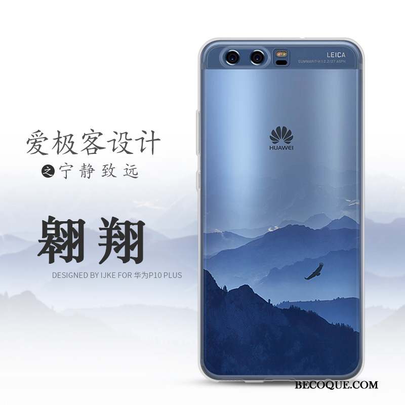 Huawei P10 Incassable Fluide Doux Silicone Paysage Coque Protection
