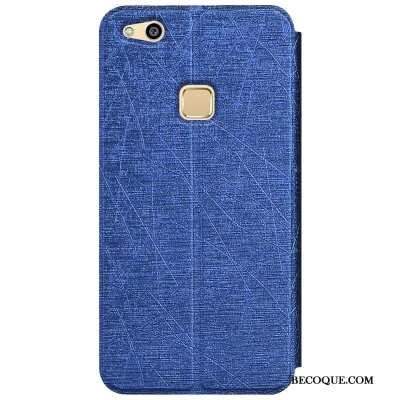 Huawei P10 Lite Coque Bleu Protection Couleur Fluide Doux Étui En Cuir Jeunesse
