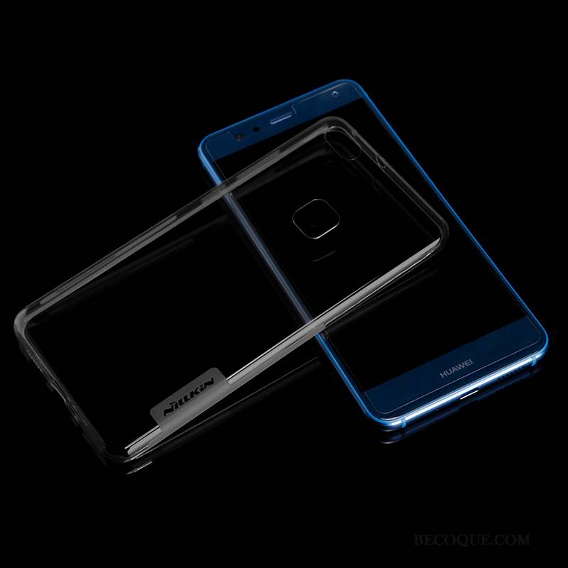 Huawei P10 Lite Coque De Téléphone Jeunesse Transparent Fluide Doux Étui Bleu