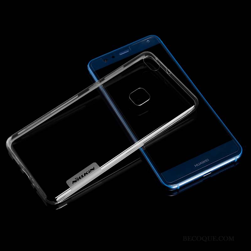 Huawei P10 Lite Coque De Téléphone Jeunesse Transparent Fluide Doux Étui Bleu