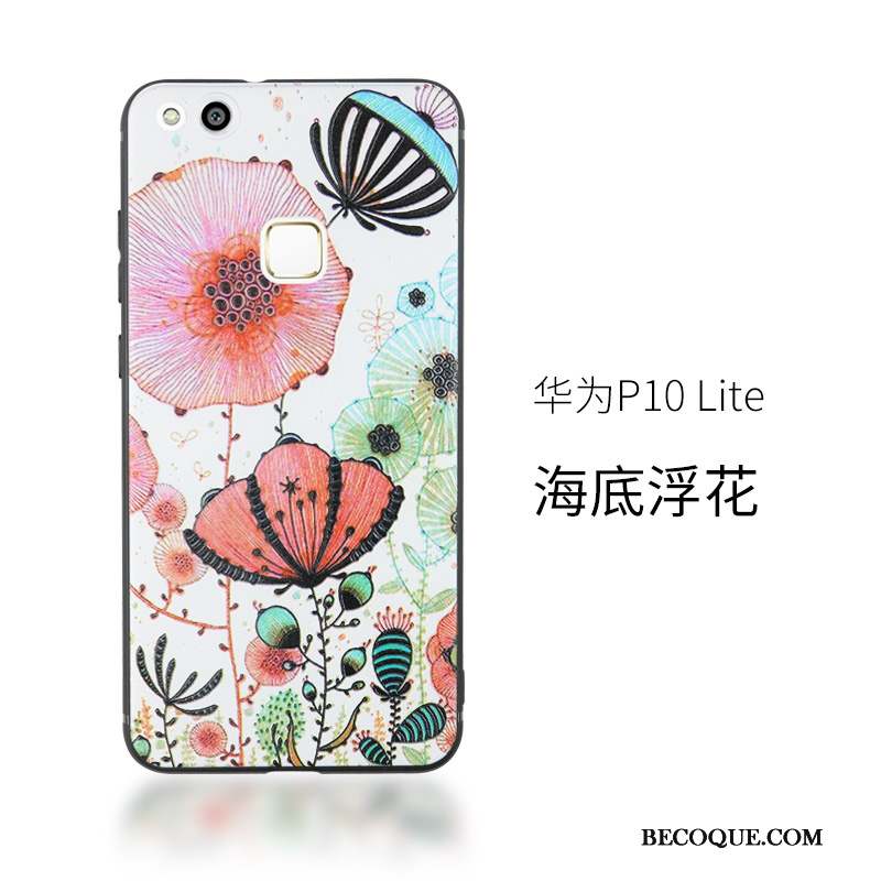Huawei P10 Lite Coque Incassable Créatif Ornements Suspendus Fluide Doux Protection Multicolore