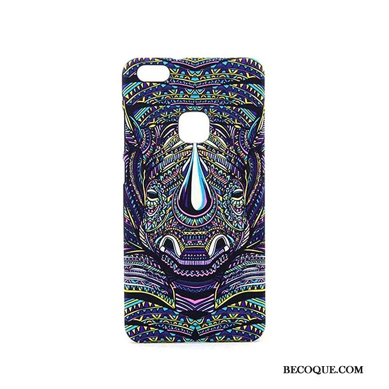 Huawei P10 Lite Coque Lumineuses Vert Protection Étui Jeunesse Dessin Animé