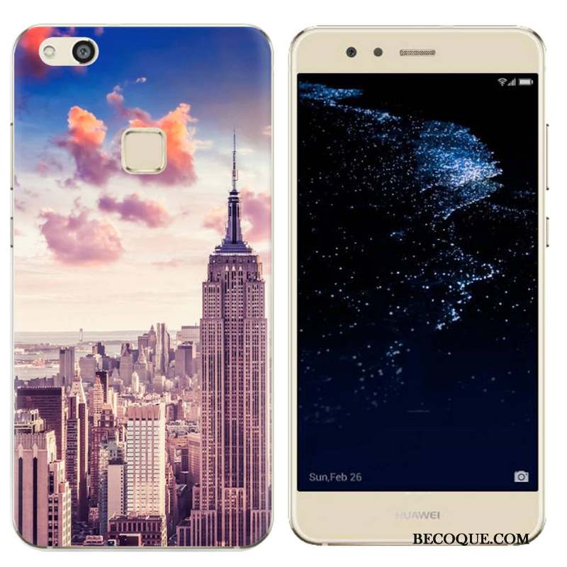 Huawei P10 Lite Paysage Coque Fluide Doux Téléphone Portable Peinture De Téléphone