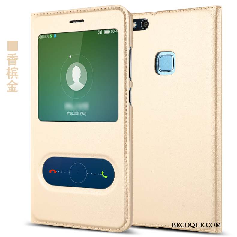 Huawei P10 Lite Rose Protection Coque Étui Téléphone Portable Cuir