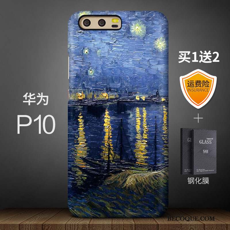 Huawei P10 Personnalité Incassable Coque De Téléphone Délavé En Daim Jaune Haute