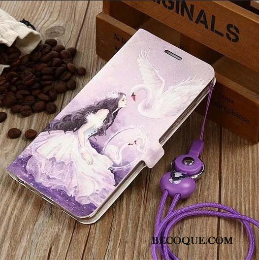 Huawei P10 Plus Charmant Coque De Téléphone Étui En Cuir Téléphone Portable Violet Protection