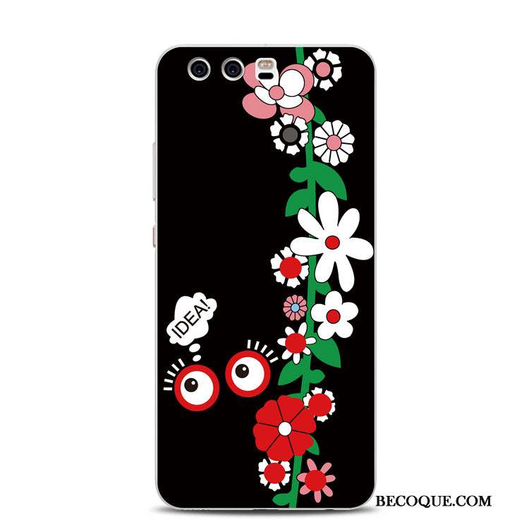 Huawei P10 Plus Coque De Téléphone Anneau Fluide Doux Tout Compris Rose Gaufrage