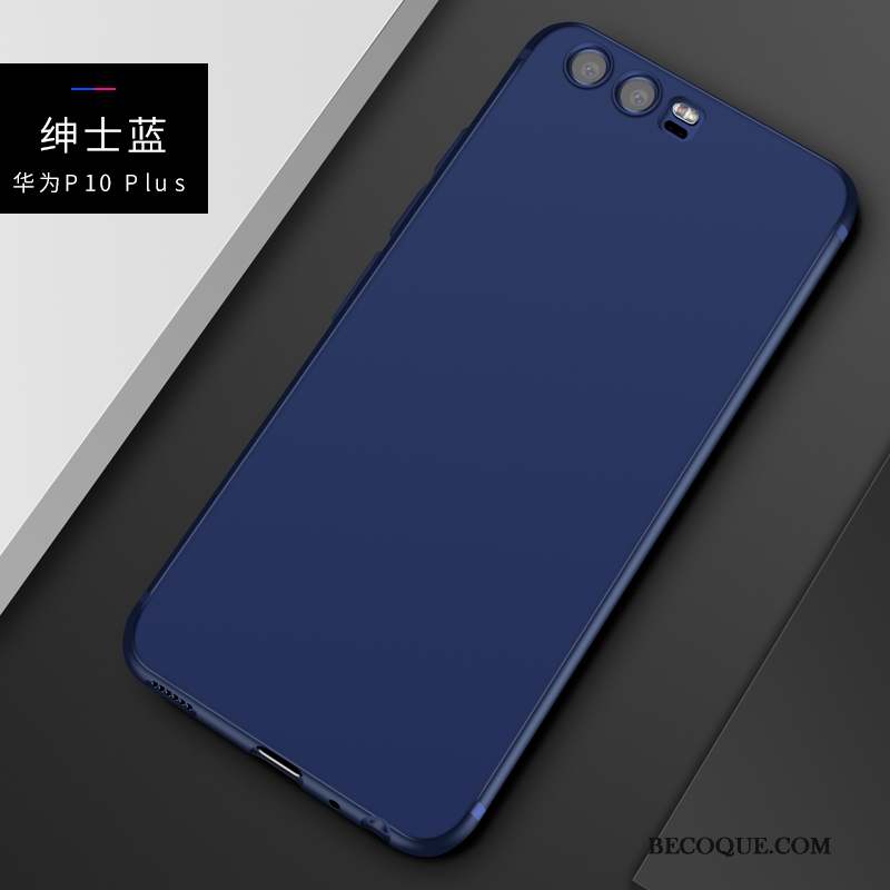 Huawei P10 Plus Coque De Téléphone Noir Étui Fluide Doux Délavé En Daim