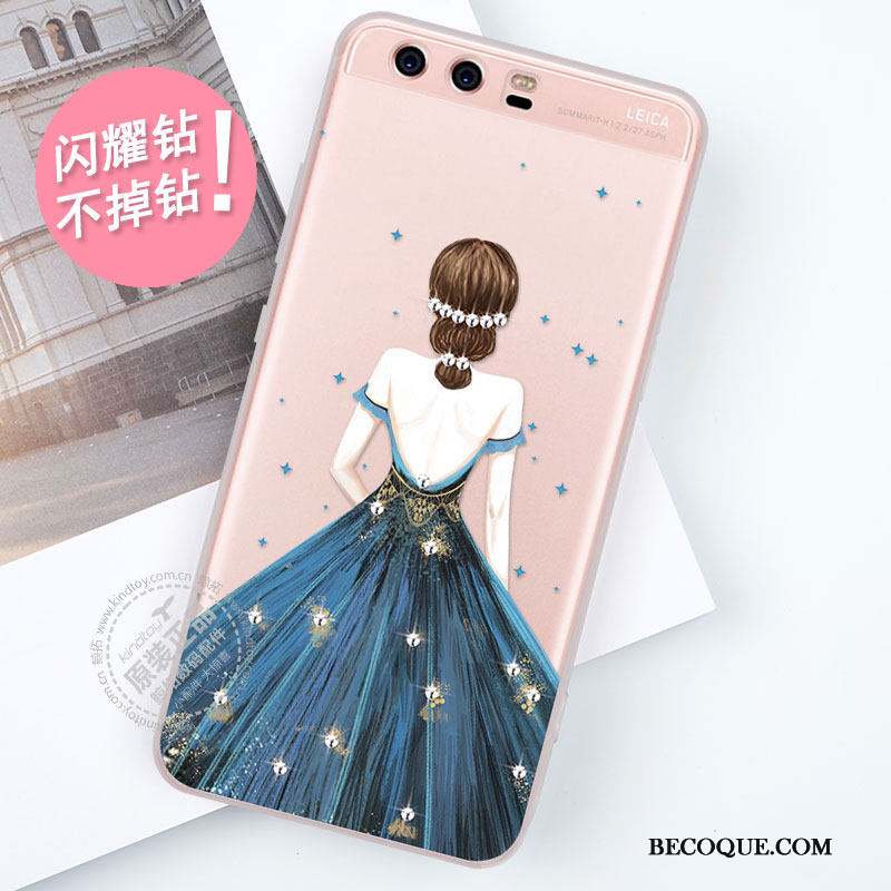 Huawei P10 Plus Coque De Téléphone Protection Personnalité Tout Compris Or Rose Tendance