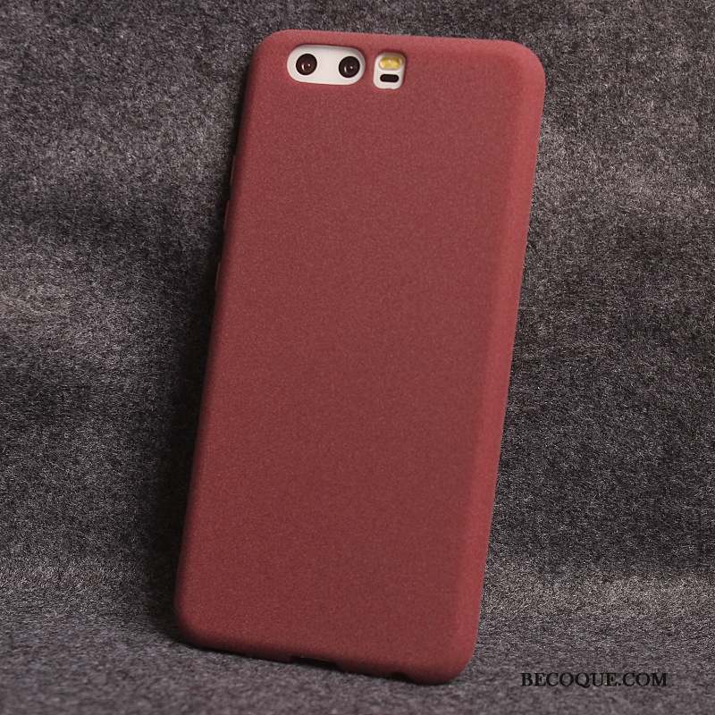 Huawei P10 Plus Coque De Téléphone Silicone Incassable Étui Délavé En Daim Bleu