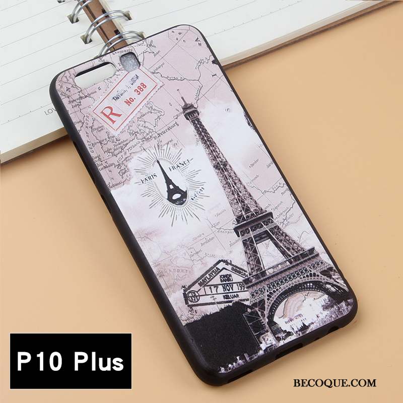 Huawei P10 Plus Coque De Téléphone Silicone Multicolore Étui Fluide Doux Incassable