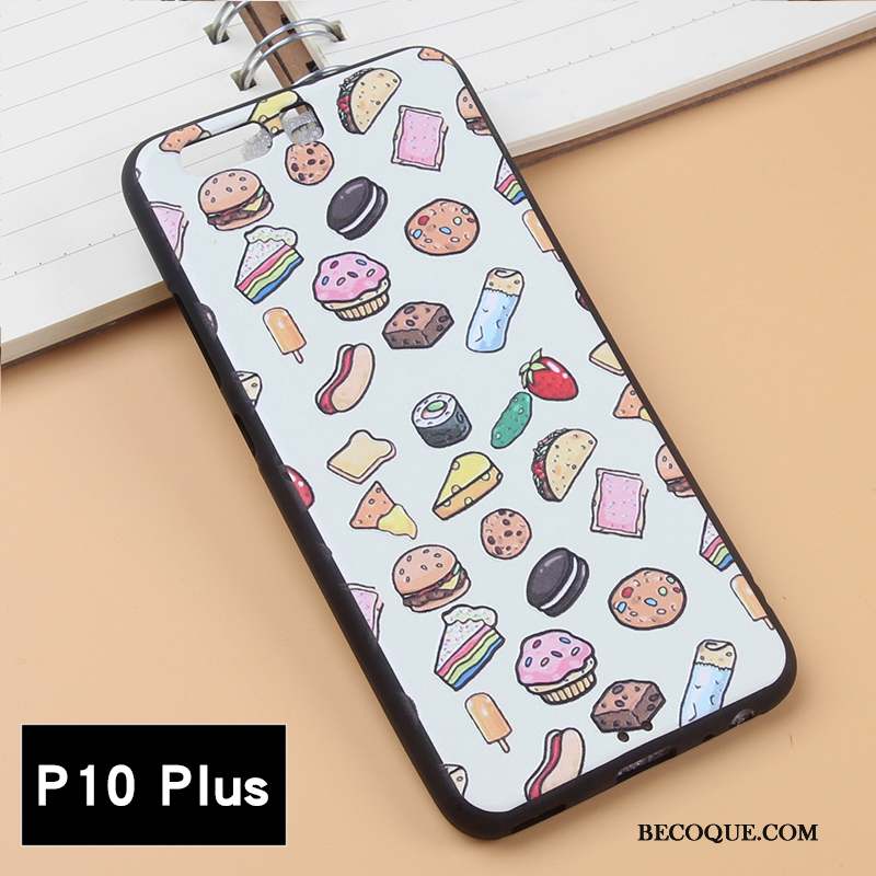 Huawei P10 Plus Coque De Téléphone Silicone Multicolore Étui Fluide Doux Incassable