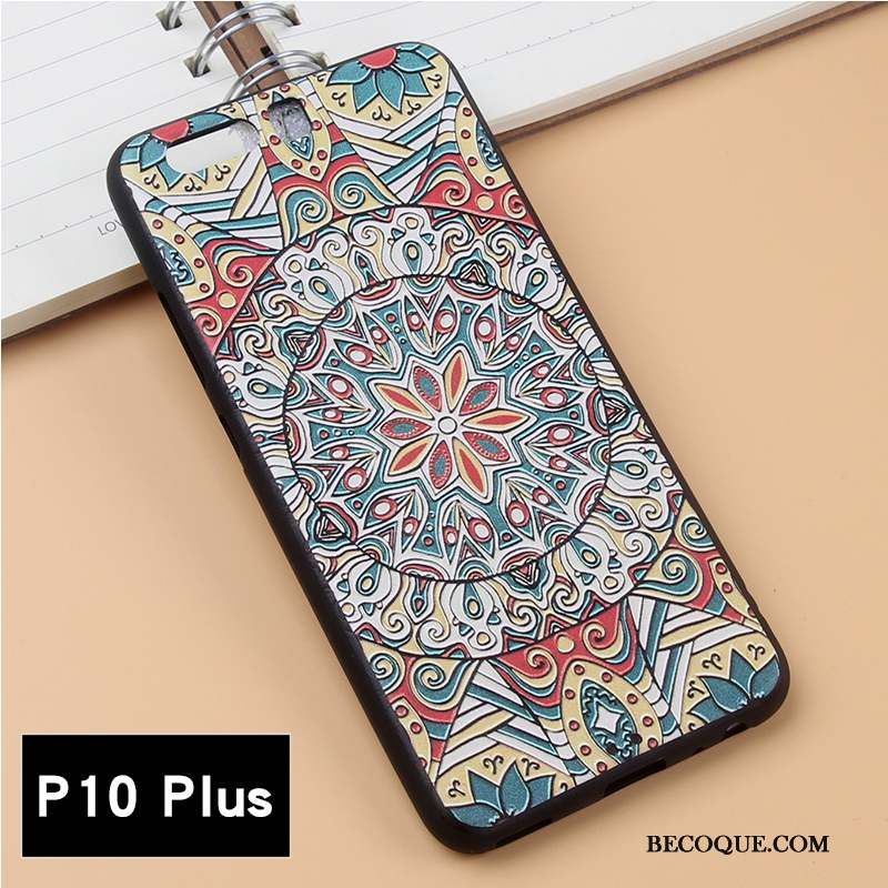 Huawei P10 Plus Coque De Téléphone Silicone Multicolore Étui Fluide Doux Incassable