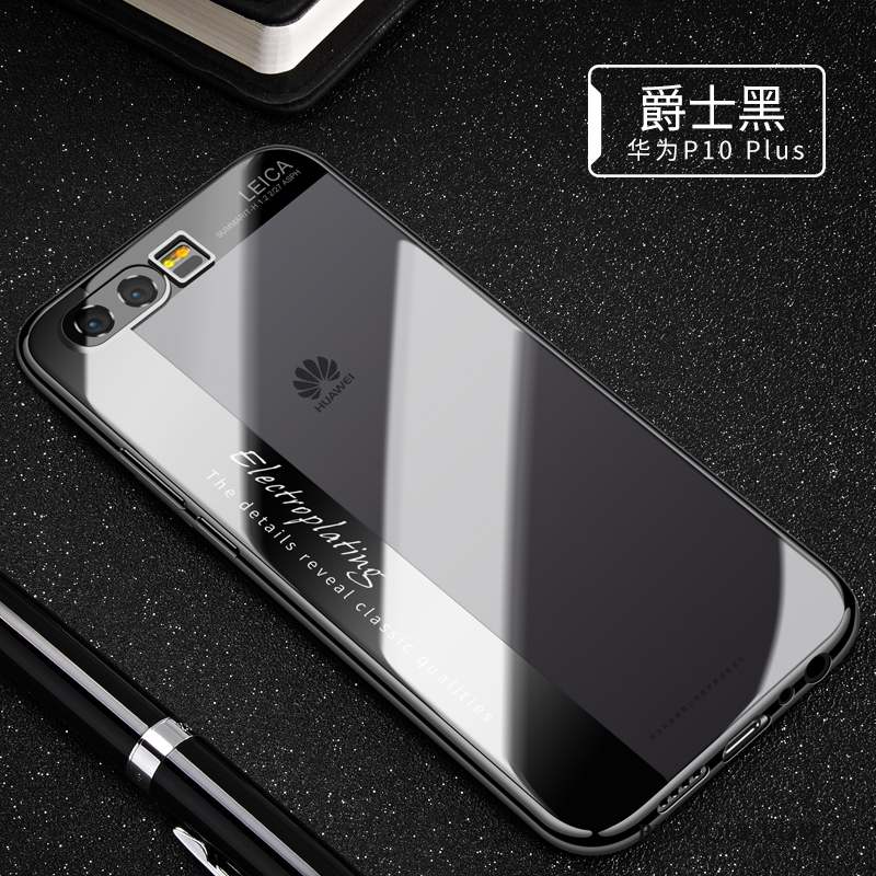 Huawei P10 Plus Coque De Téléphone Transparent Tout Compris Tendance Noir Incassable