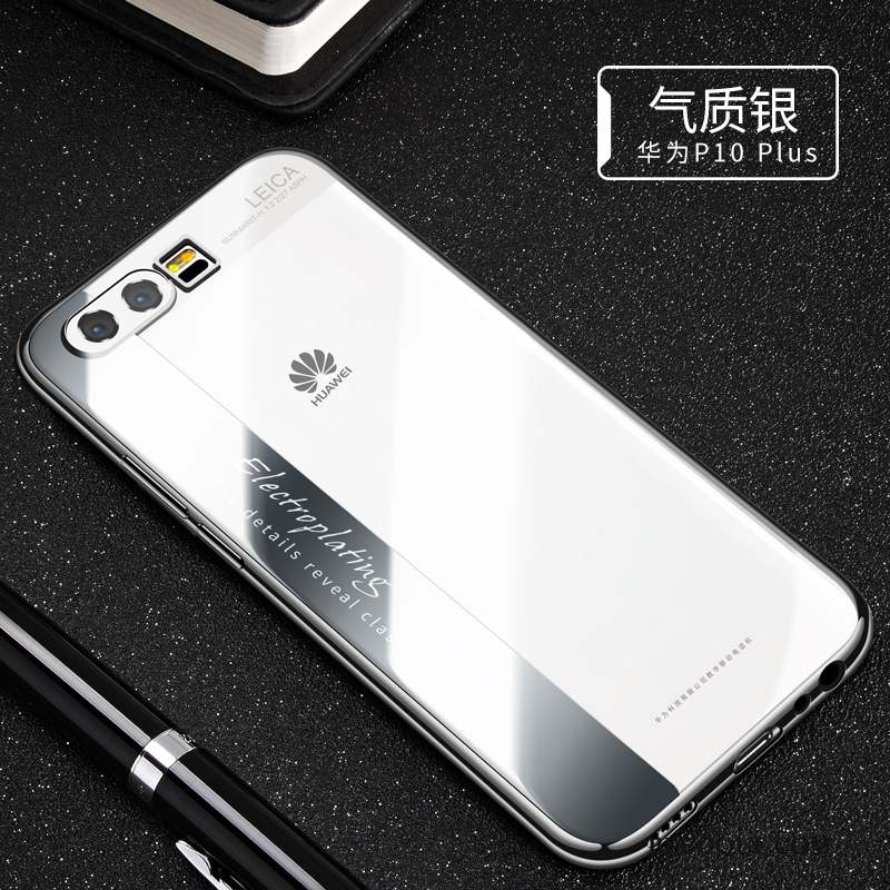 Huawei P10 Plus Coque De Téléphone Transparent Tout Compris Tendance Noir Incassable