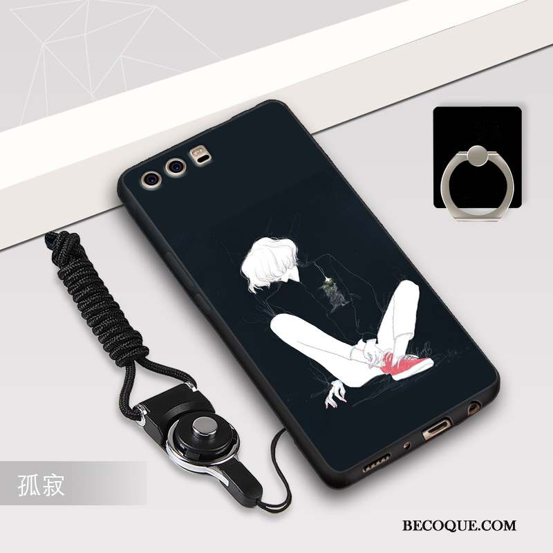 Huawei P10 Plus Coque Personnalité Silicone Ornements Suspendus Étui Incassable