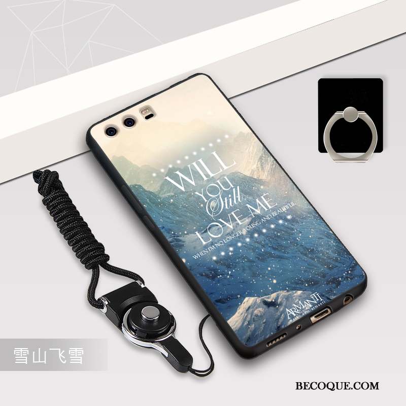 Huawei P10 Plus Coque Personnalité Silicone Ornements Suspendus Étui Incassable