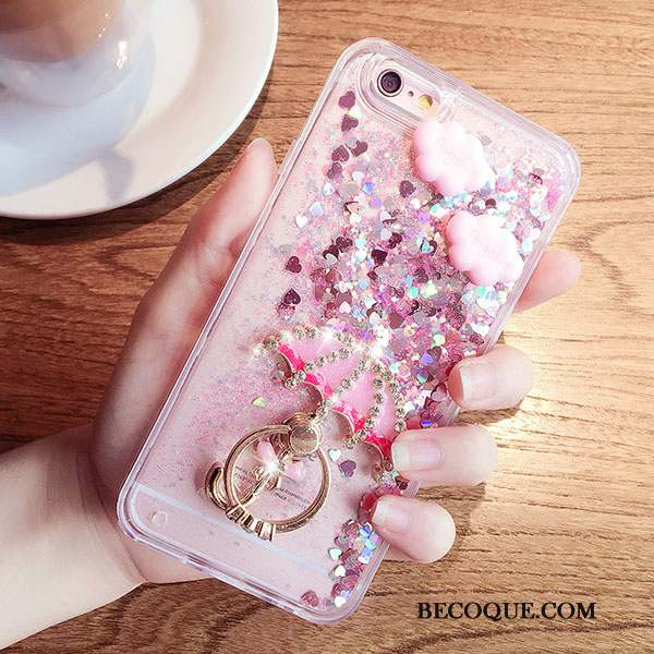 Huawei P10 Plus Coque Quicksand Couler Simple Tendance Personnalité Rose