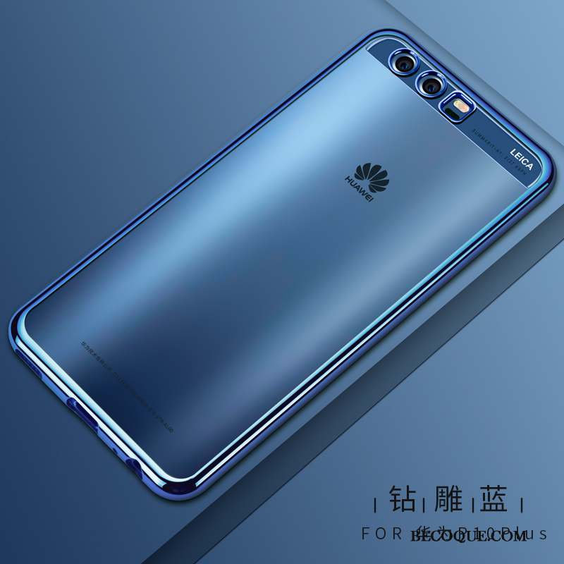 Huawei P10 Plus Coque Silicone Or Très Mince Fluide Doux Étui Transparent