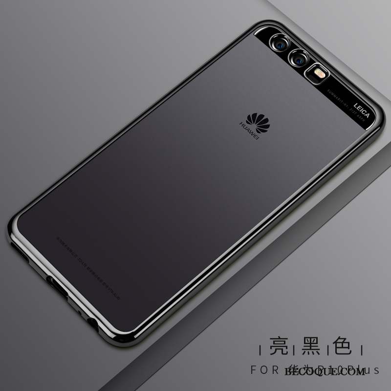 Huawei P10 Plus Coque Silicone Or Très Mince Fluide Doux Étui Transparent