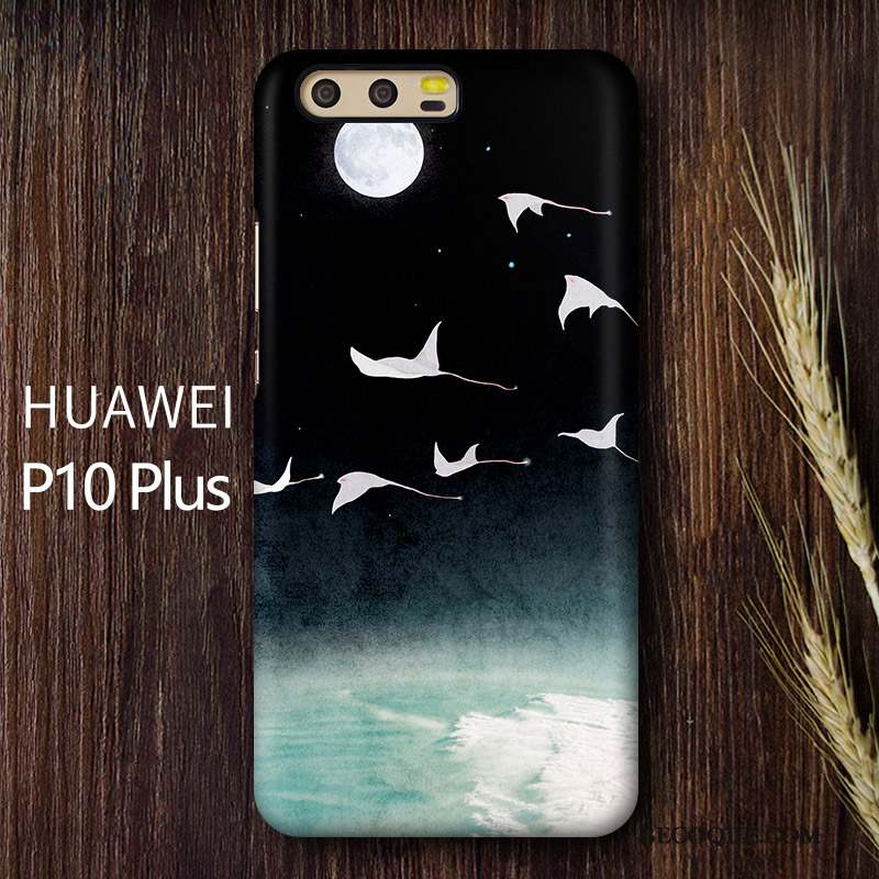 Huawei P10 Plus Coque Téléphone Portable Art Personnalité Bleu De Téléphone