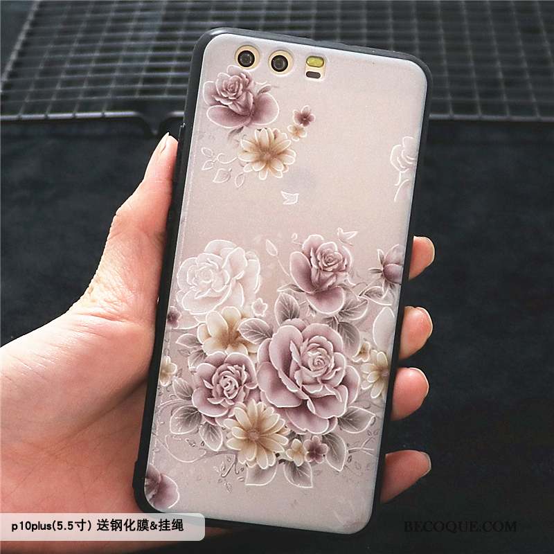 Huawei P10 Plus Créatif Rose Étui Coque De Téléphone Personnalité Tendance