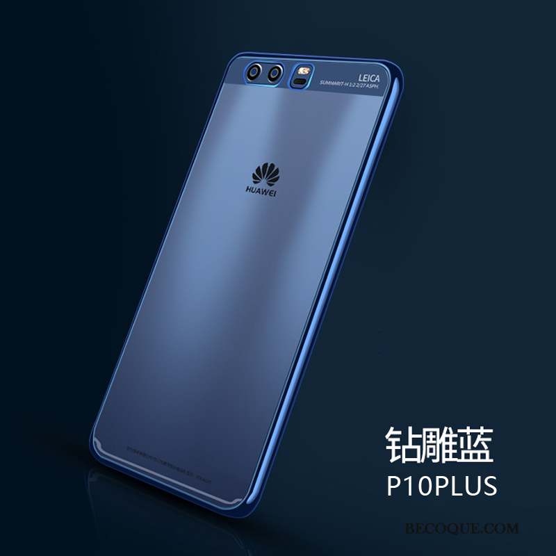 Huawei P10 Plus Fluide Doux Très Mince Coque De Téléphone Transparent Incassable Étui