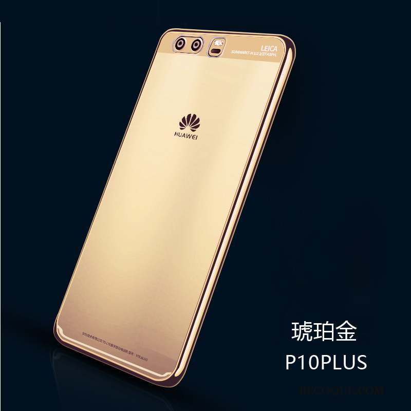 Huawei P10 Plus Fluide Doux Très Mince Coque De Téléphone Transparent Incassable Étui