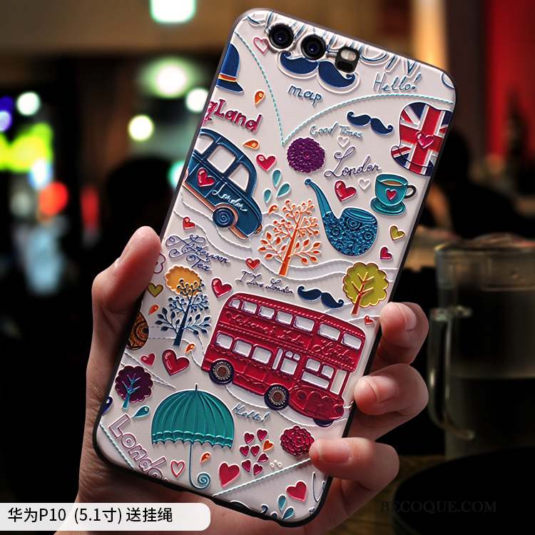 Huawei P10 Plus Incassable Créatif Coque De Téléphone Tout Compris Tendance Délavé En Daim