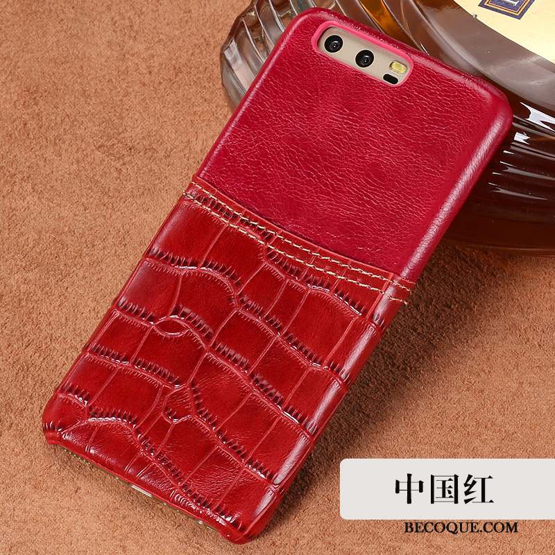 Huawei P10 Plus Marque De Tendance Élégant Tout Compris Rouge Coque De Téléphone Incassable