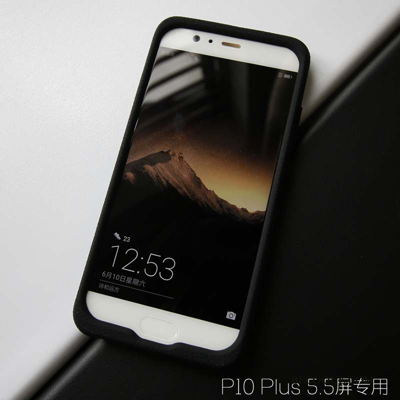 Huawei P10 Plus Modèle Fleurie Coque De Téléphone Cuir Tissu Étui Fluide Doux