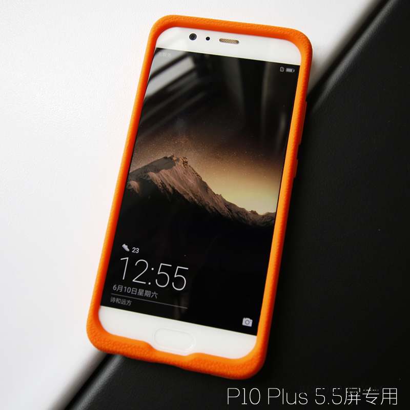 Huawei P10 Plus Modèle Fleurie Coque De Téléphone Cuir Tissu Étui Fluide Doux
