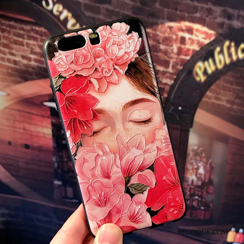 Huawei P10 Plus Personnalité Dessin Animé Noir Fluide Doux Coque De Téléphone Étui