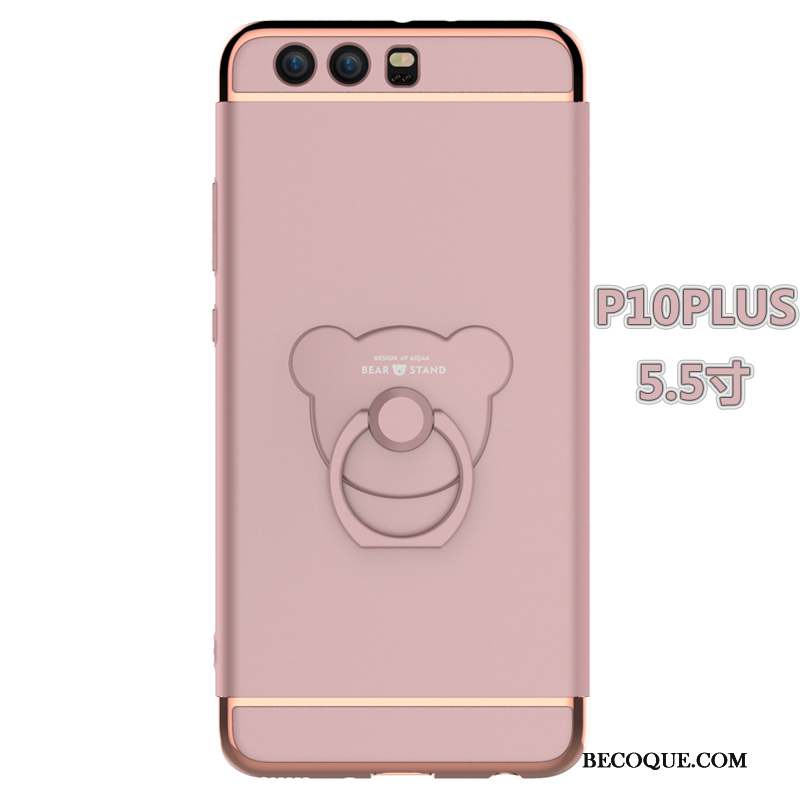 Huawei P10 Plus Personnalité Support Incassable Coque De Téléphone Anneau Rose