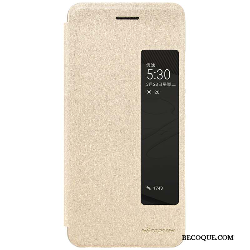 Huawei P10 Plus Protection Noir Incassable Étui En Cuir Coque Housse