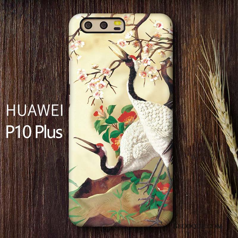 Huawei P10 Plus Style Chinois Coque Personnalisé Grue Incassable De Téléphone
