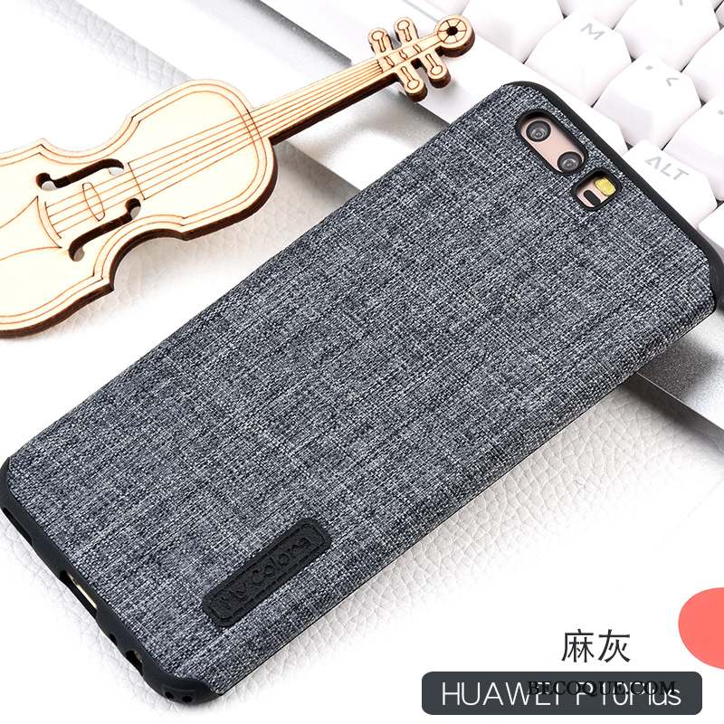 Huawei P10 Plus Tendance Silicone Coque De Téléphone Incassable Étui Tissu