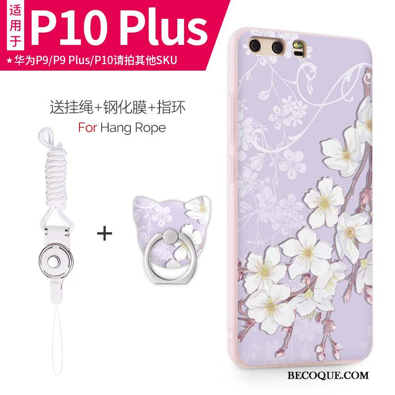 Huawei P10 Plus Très Mince Incassable Silicone Coque De Téléphone Étui Rose